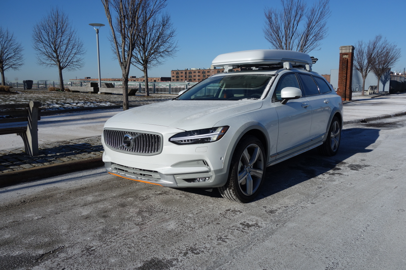 Illustration for article titled The Volvo V90 Cross Country Has Orange Seatbelts and a $3,300 Cargo Box and I Love It